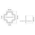 PAVILIFT, Croisillon récupérable 2 mm / Barre