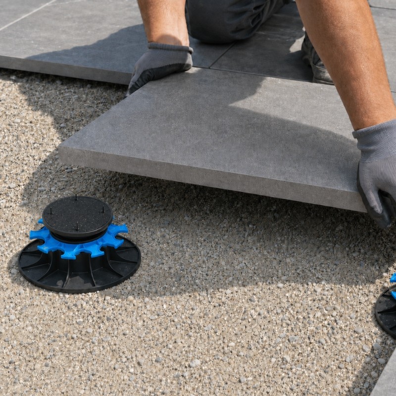 Plot réglable JOUPLAST, Terrasse Dalles, H 50-80 mm