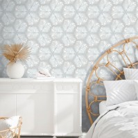 HABITANIA Mily White, Carreaux de ciment hexagone