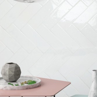 LAUREL CLAY Prima White, Carrelage mural