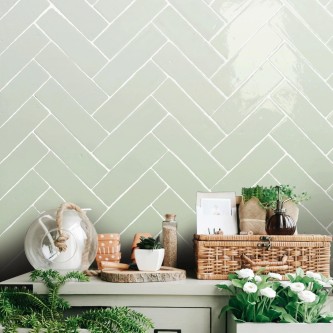 LAUREL CLAY Seneca Green, Carrelage mural