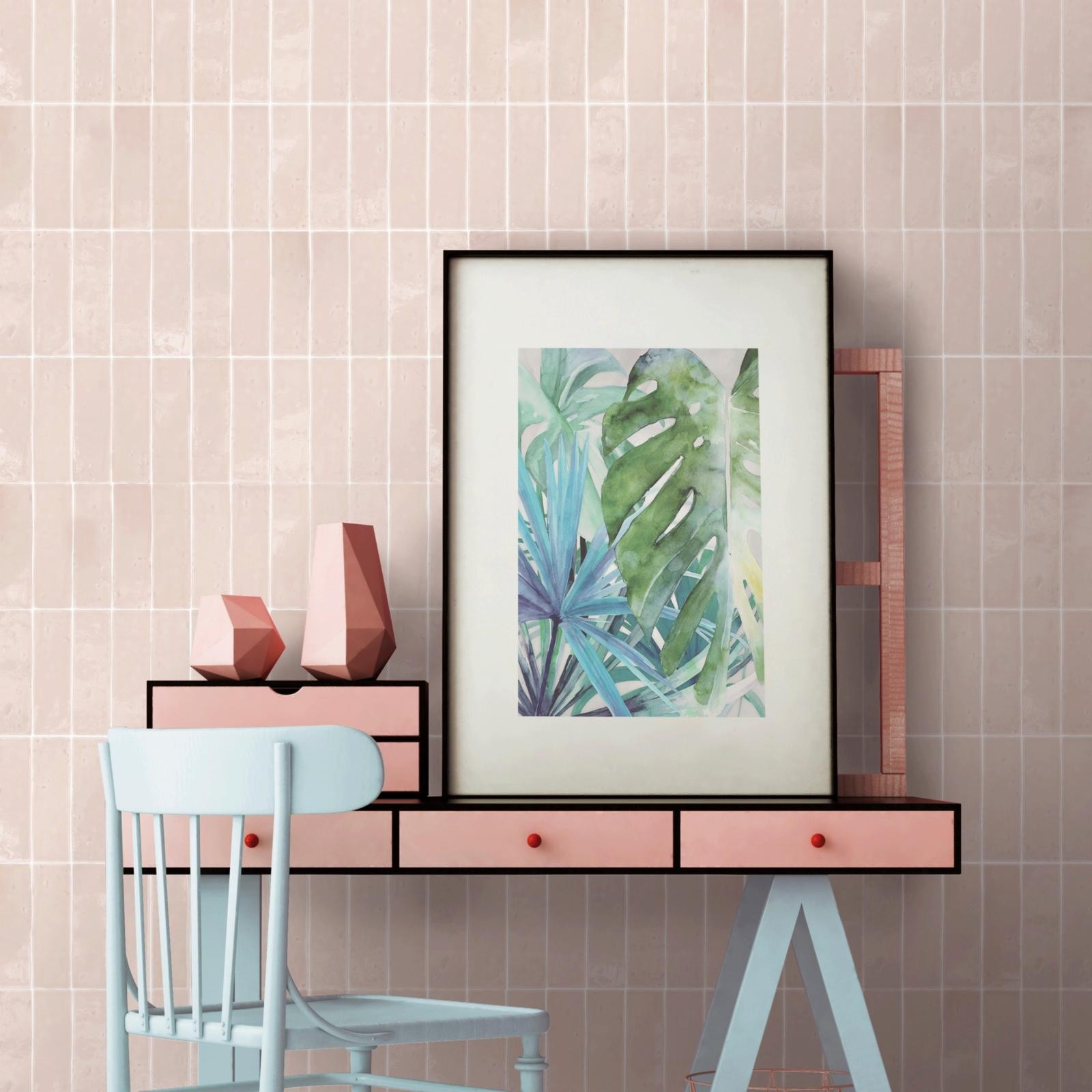 LAUREL CLAY Soft Pink, Carrelage mural
