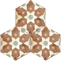 ALHAMBRA Yasmina, Carreaux de ciment hexagone