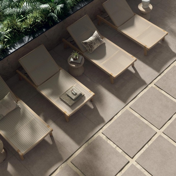 TERRAE Greige, Carrelage extérieur
