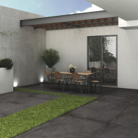DALLE MATERIKA Nero, Carrelage extérieur 2 cm