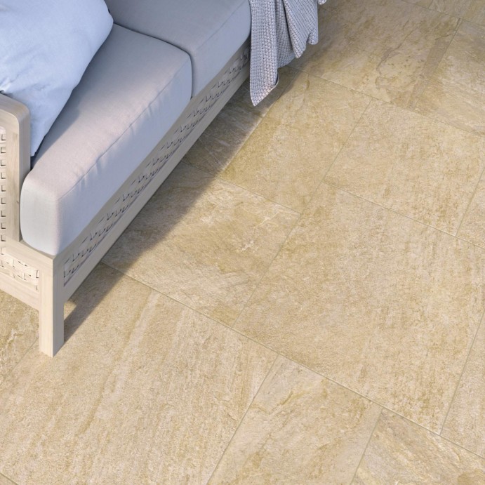 DALLE QUARTZ Gold, Carrelage extérieur 2 cm