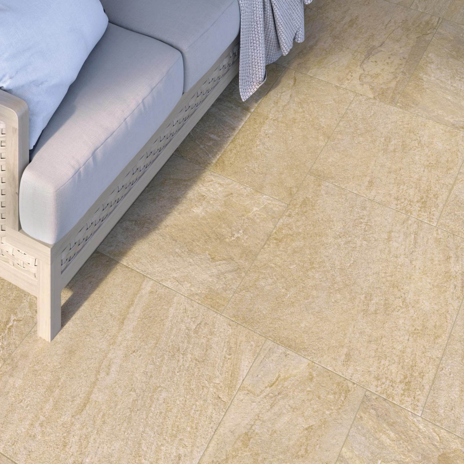DALLE QUARTZ Gold, Carrelage extérieur 2 cm