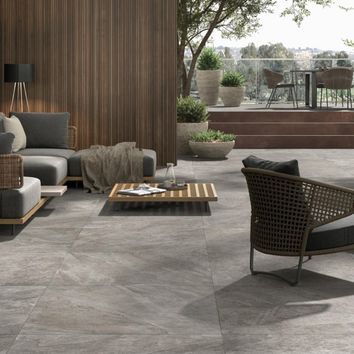DALLE SLATE Grigio, Carrelage extérieur 2 cm