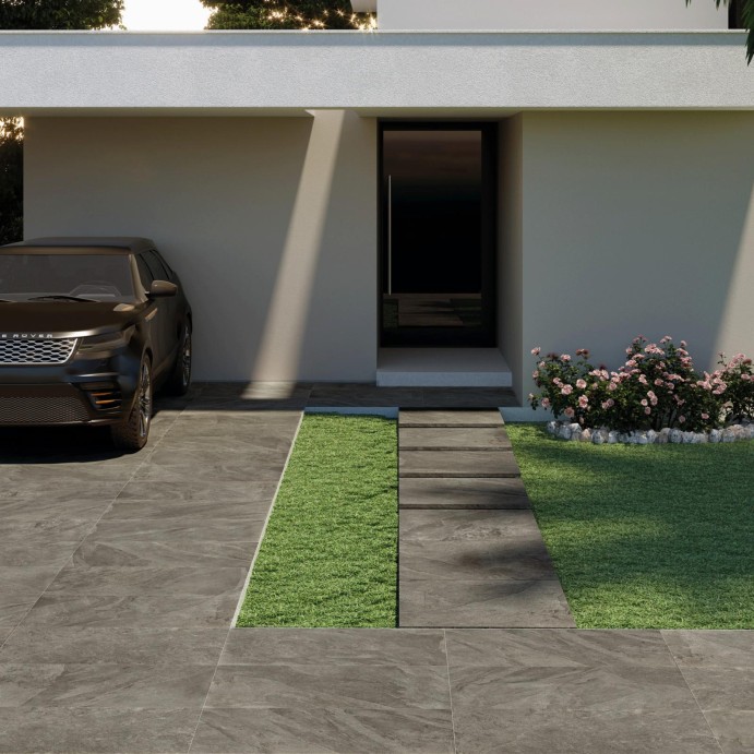 DALLE SLATE Piombo, Carrelage extérieur 2 cm