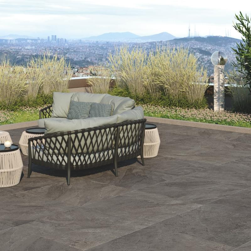 DALLE SLATE Anthracite, Carrelage extérieur 2 cm