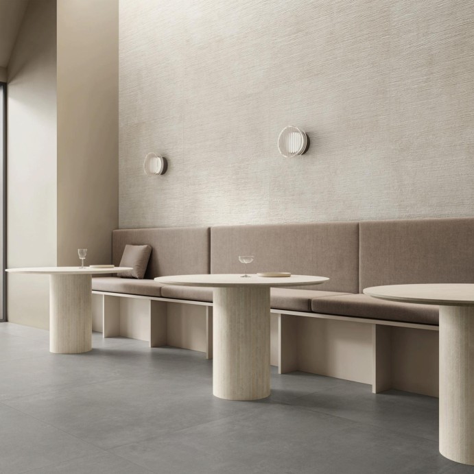 CONCRETE White Raw, Carrelage mural