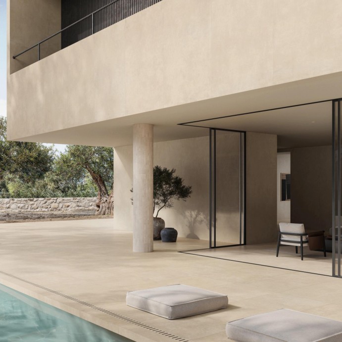 CONCRETE Cream, Carrelage extérieur