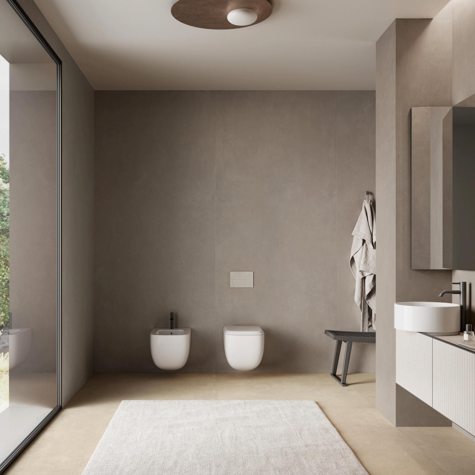 CONCRETE Land, Carrelage intérieur