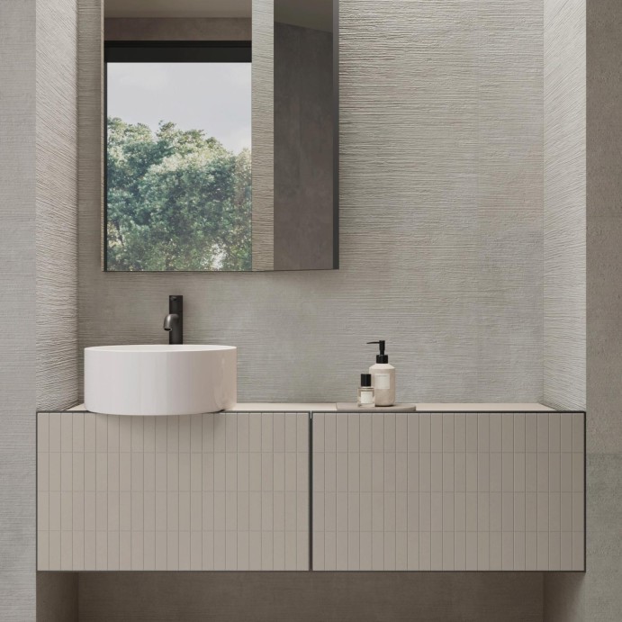 CONCRETE Grey Raw, Carrelage mural