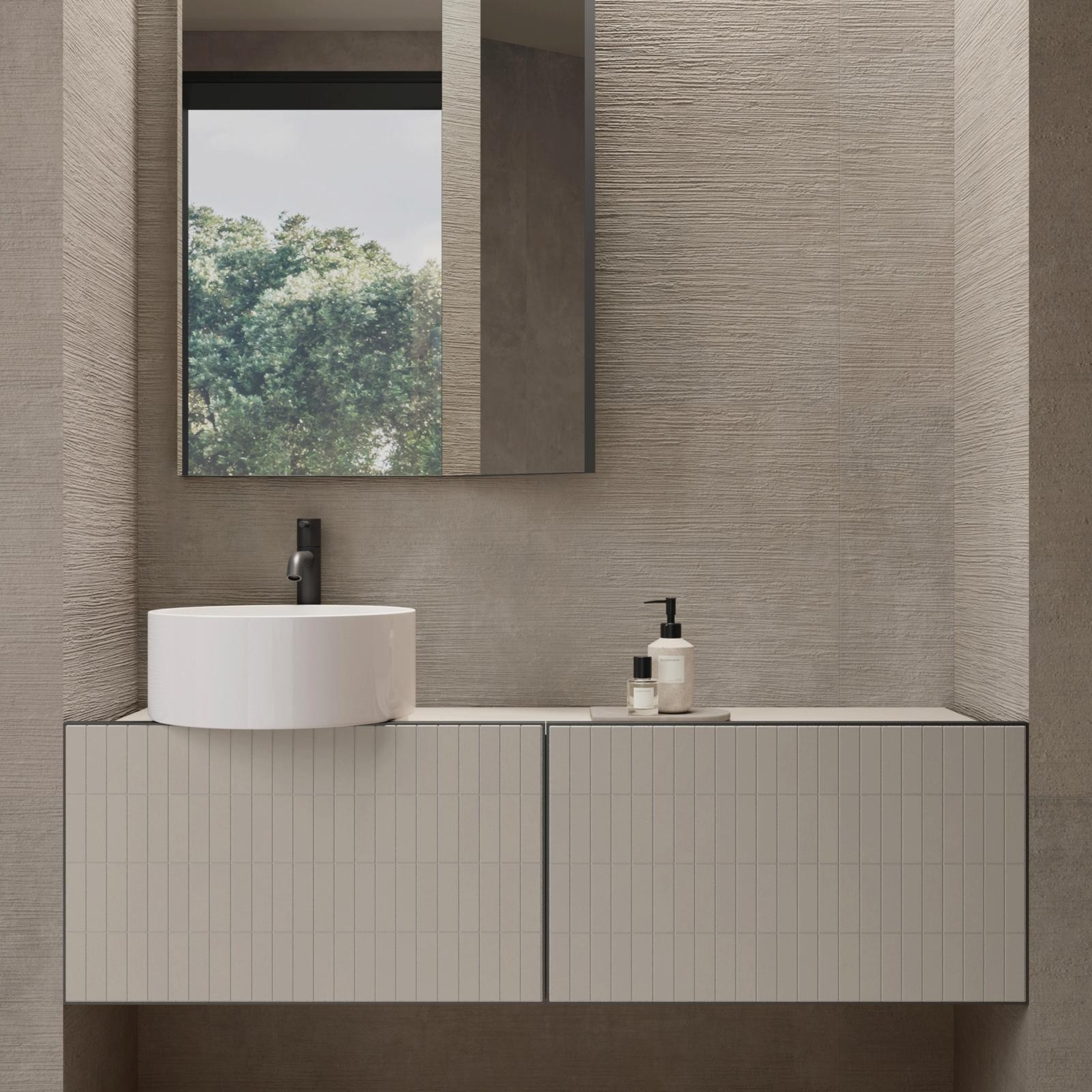CONCRETE Taupe Raw, Carrelage mural