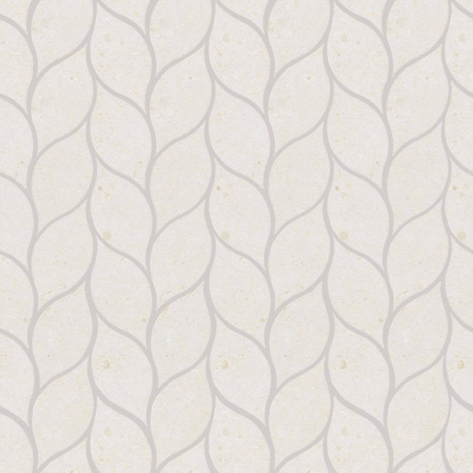 LIMESTONE White, Mosaïque Feuilles