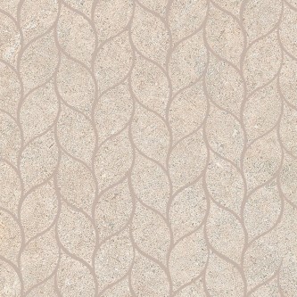 LIMESTONE Beige, Mosaïque Feuilles