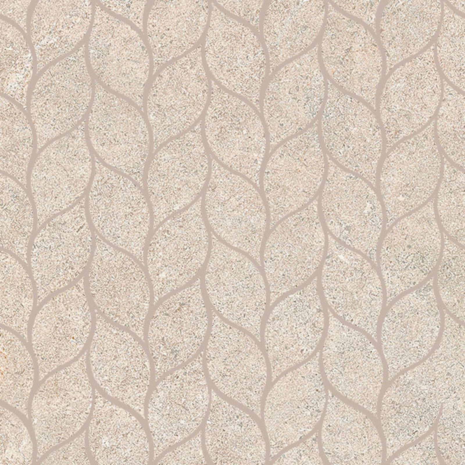 LIMESTONE Beige, Mosaïque Feuilles
