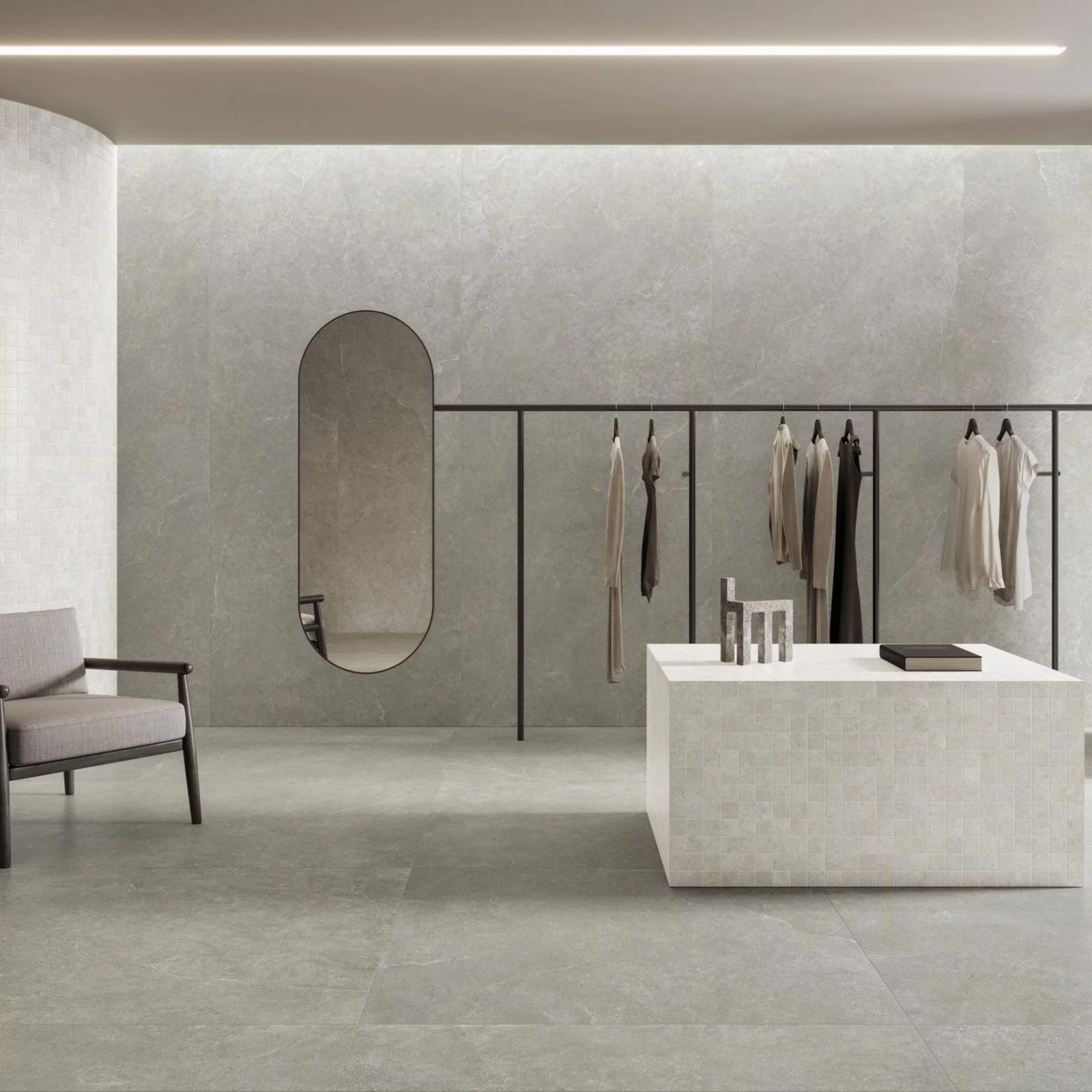 LIMESTONE Grey, Carrelage intérieur