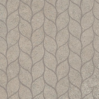 LIMESTONE Taupe, Mosaïque Feuilles