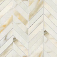 CALACATTA Oro, Mosaïque Chevron