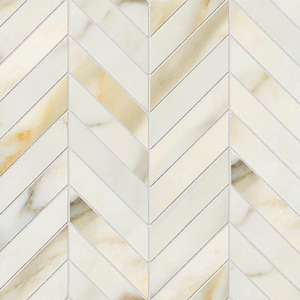 CALACATTA Oro, Mosaïque Chevron