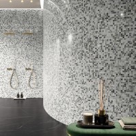 CALACATTA Marquinia Nero, Mosaïque Chevron