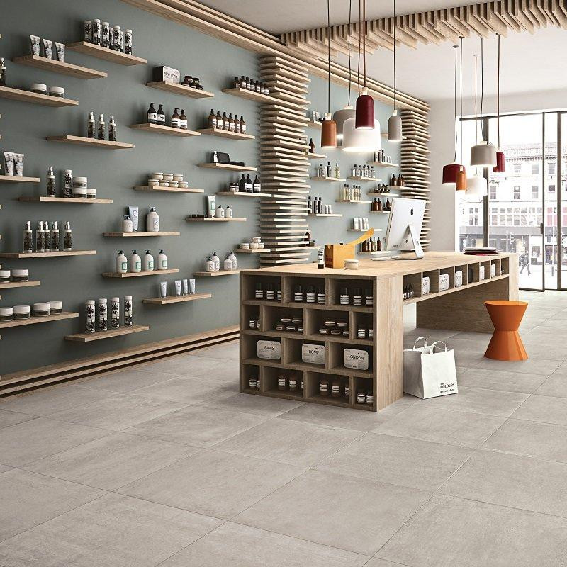 CONCRETE JUNGLE Factory, Carrelage intérieur