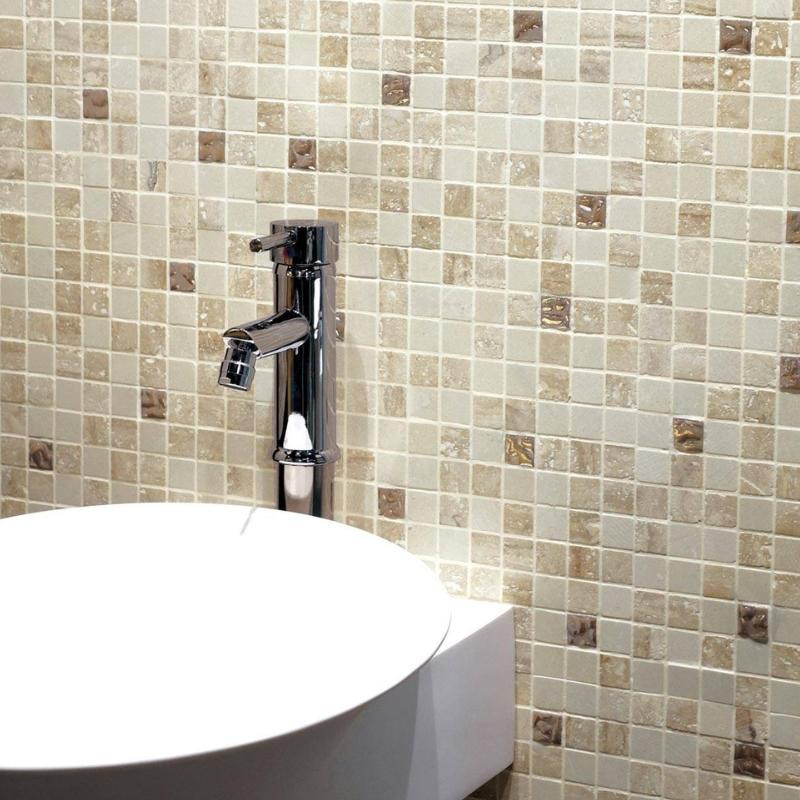 MARMOL Travertino Botticino, Mosaïque