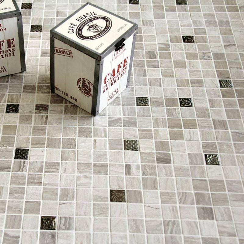 MARMOL Wooden Gris+Pandora, Mosaïque
