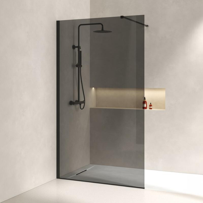 NEOPUR Fume, Paroi de douche verre 8 mm