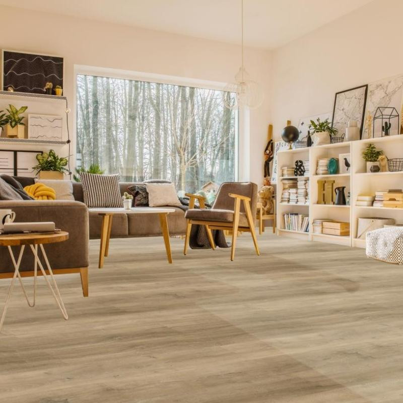LAME BONEGA Noisette, parquet PVC clipsable 
