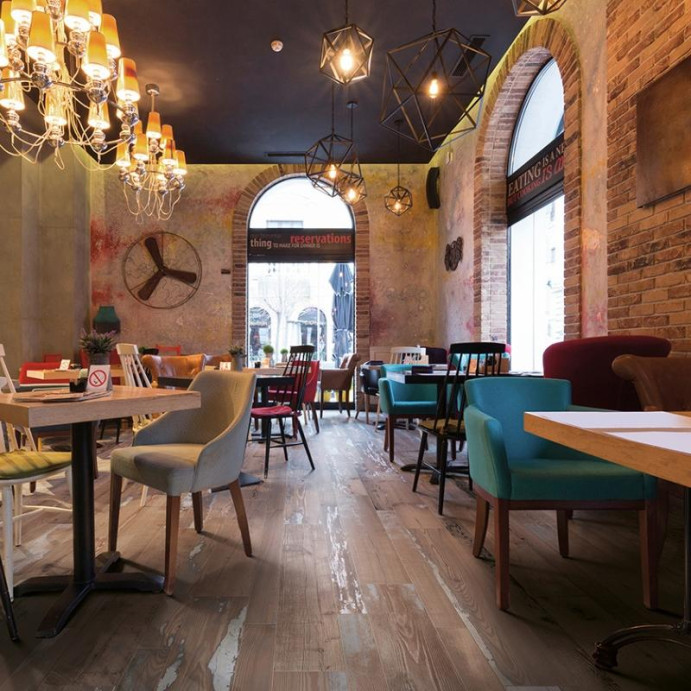 PAINTED WOOD Brown, Carrelage intérieur