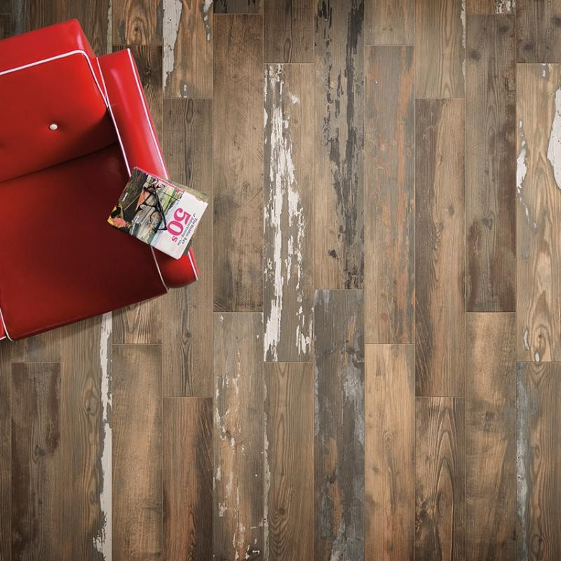 PAINTED WOOD Brown, Carrelage intérieur