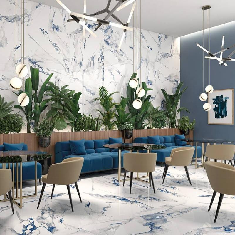 CRASH Blue, Carrelage intérieur