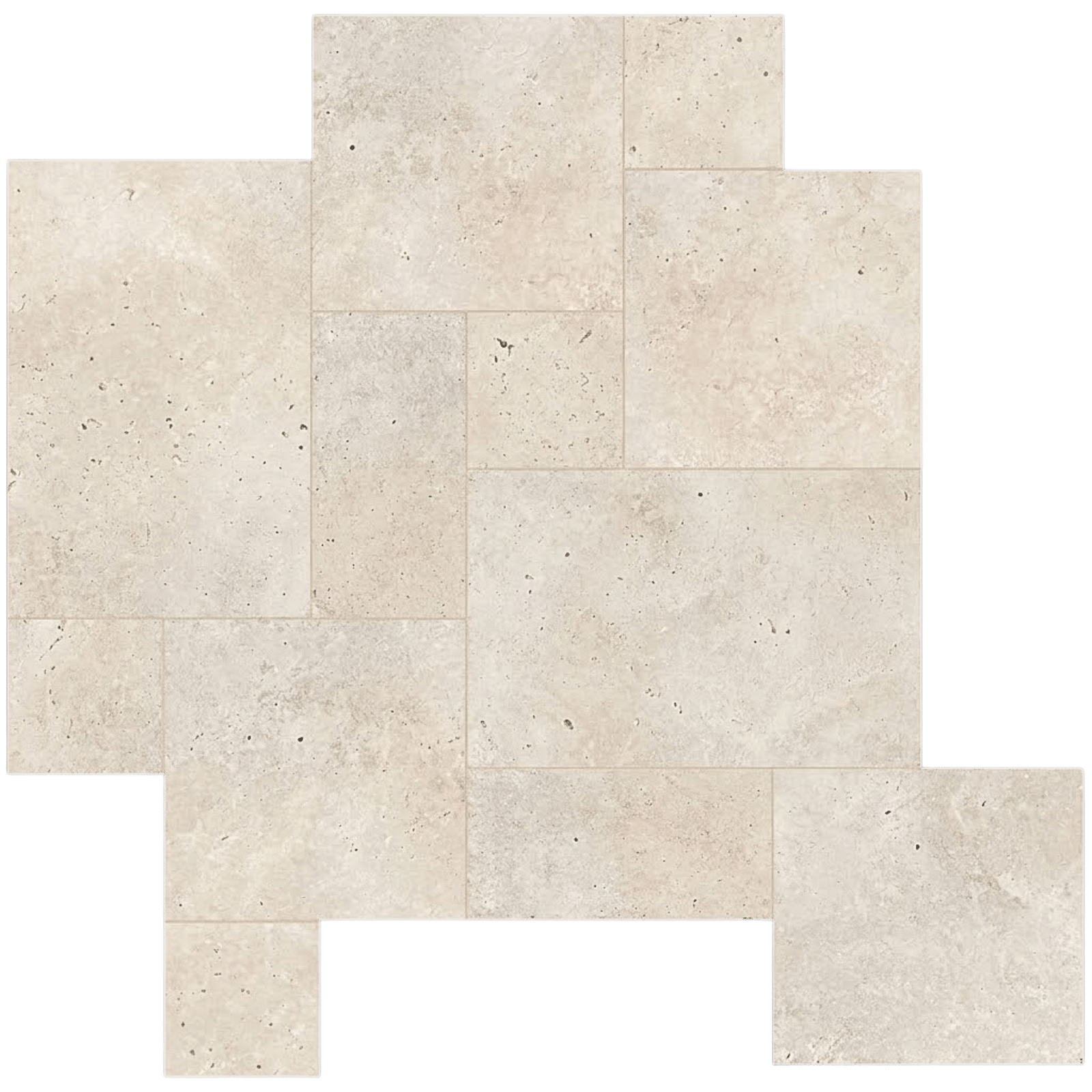 PRESTIGE Beige clair, Carrelage Travertin Opus, épaisseur 1.2 cm