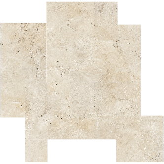 ROYAL Beige nuancé, Carrelage Travertin Opus, épaisseur 1.2 cm