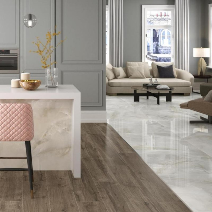 SARDONYX White, Carrelage intérieur
