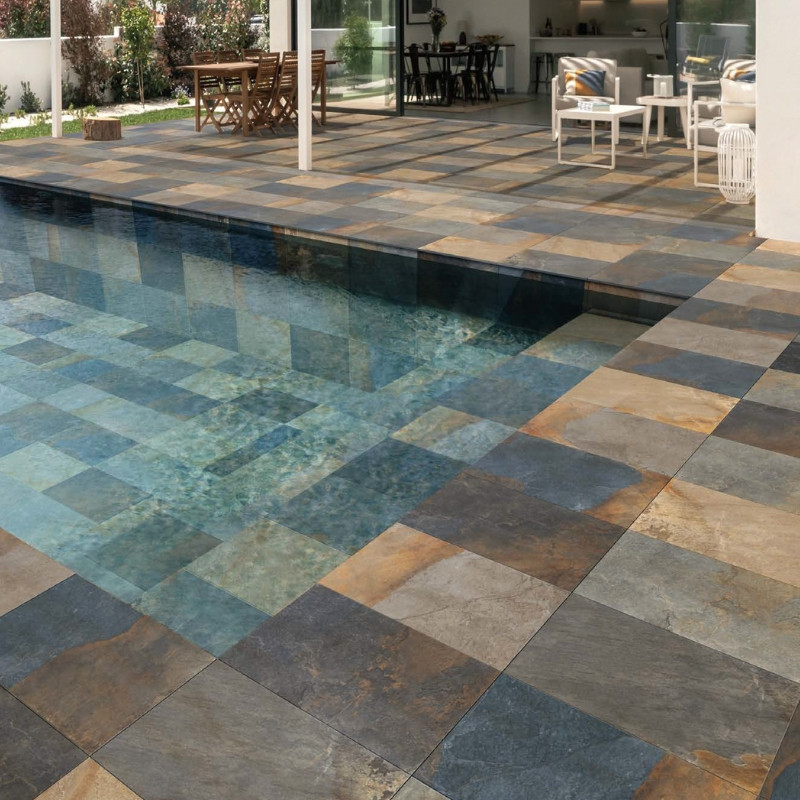 DALLE PENNSLATE Bali, Carrelage extérieur 2 cm